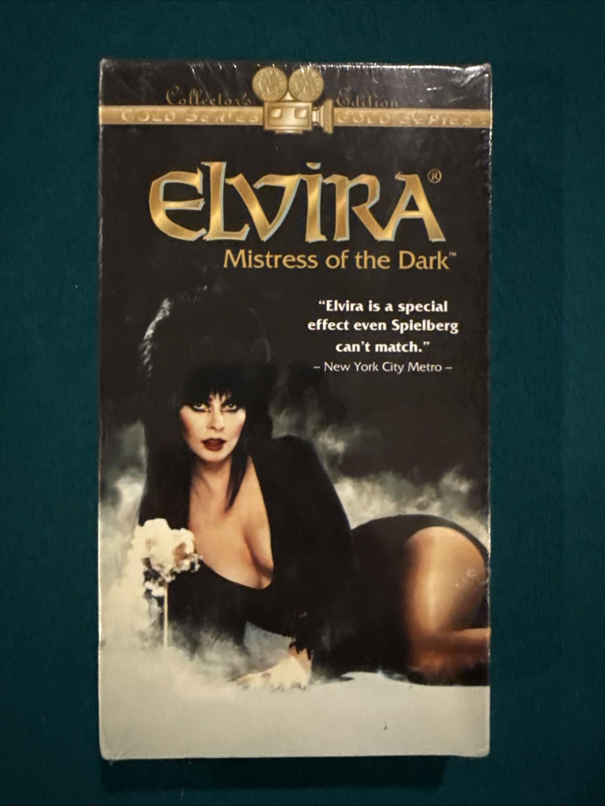 NEW SEALED Elvira Mistress of the Dark VHS Collector's Edition Gold Series Movie