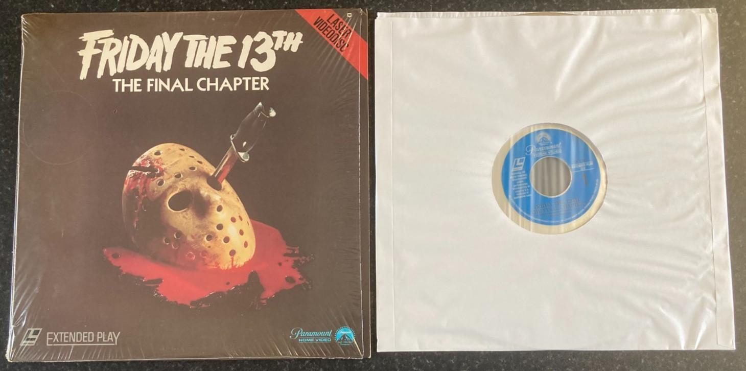 FRIDAY THE 13TH : THE FINAL CHAPTER 1984 LASERDISC 1984 NTSC Rare