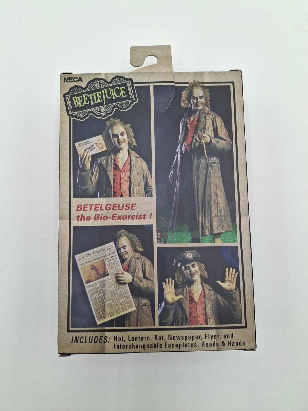 NECA Beetlejuice 1988 Ultimate Beetlejuice Bio-Exorcist Action Figure Box Damage