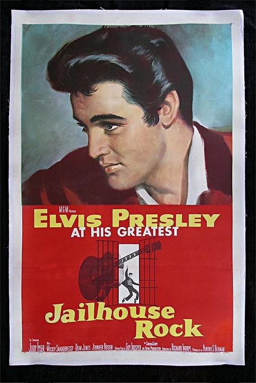 King Of Rock Jailhouse Rock 24x36 Vintage Rock n Roll Movie Poster