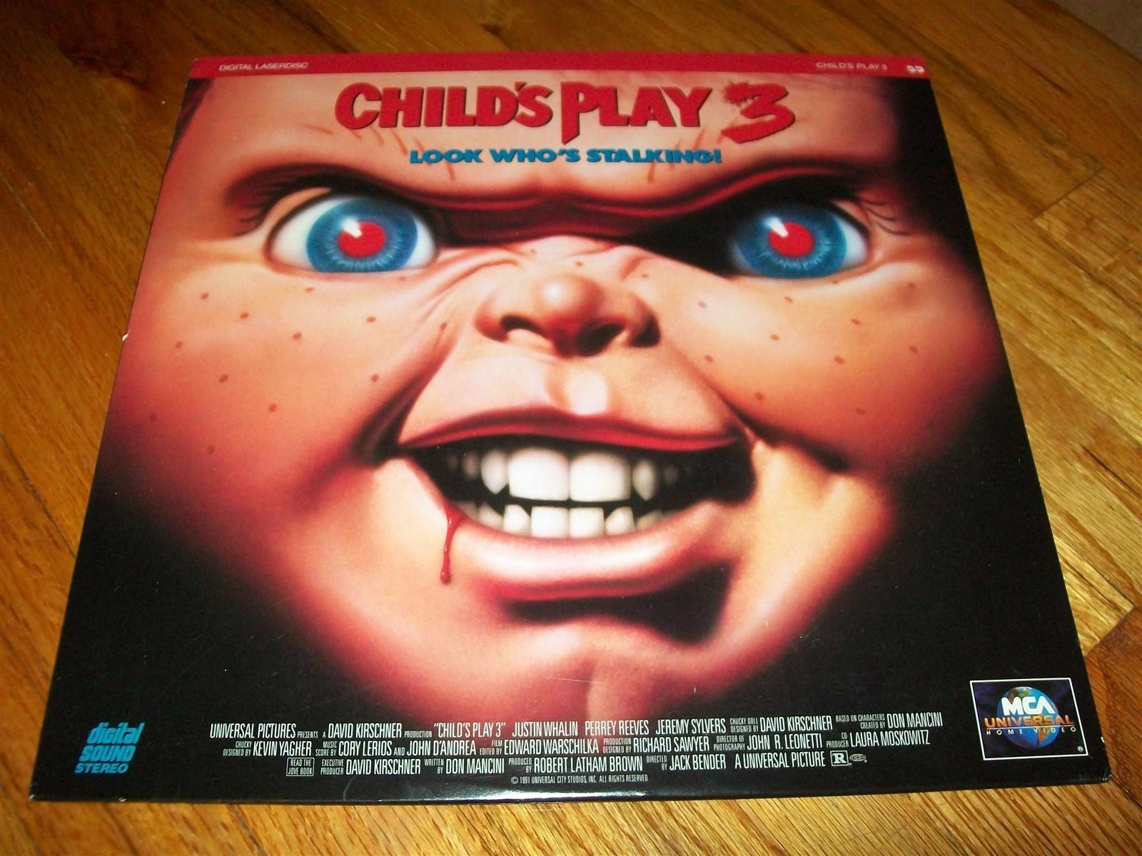CHILD'S PLAY 3 Laserdisc LD EXCELLENT CONDITION VERY RARE PART THREE III HORROR
