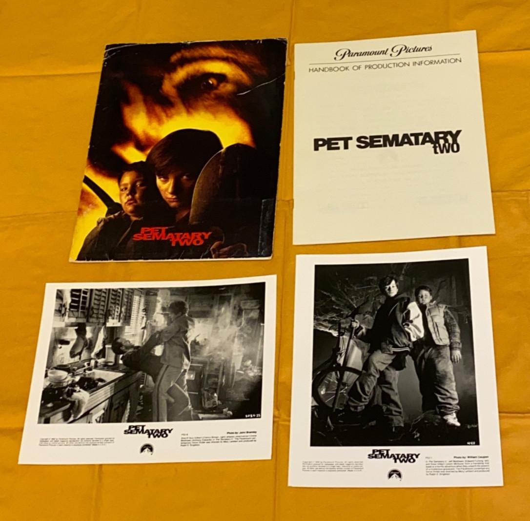 original PET SEMATARY TWO PRESS KIT with 2 photos FREE SHIP