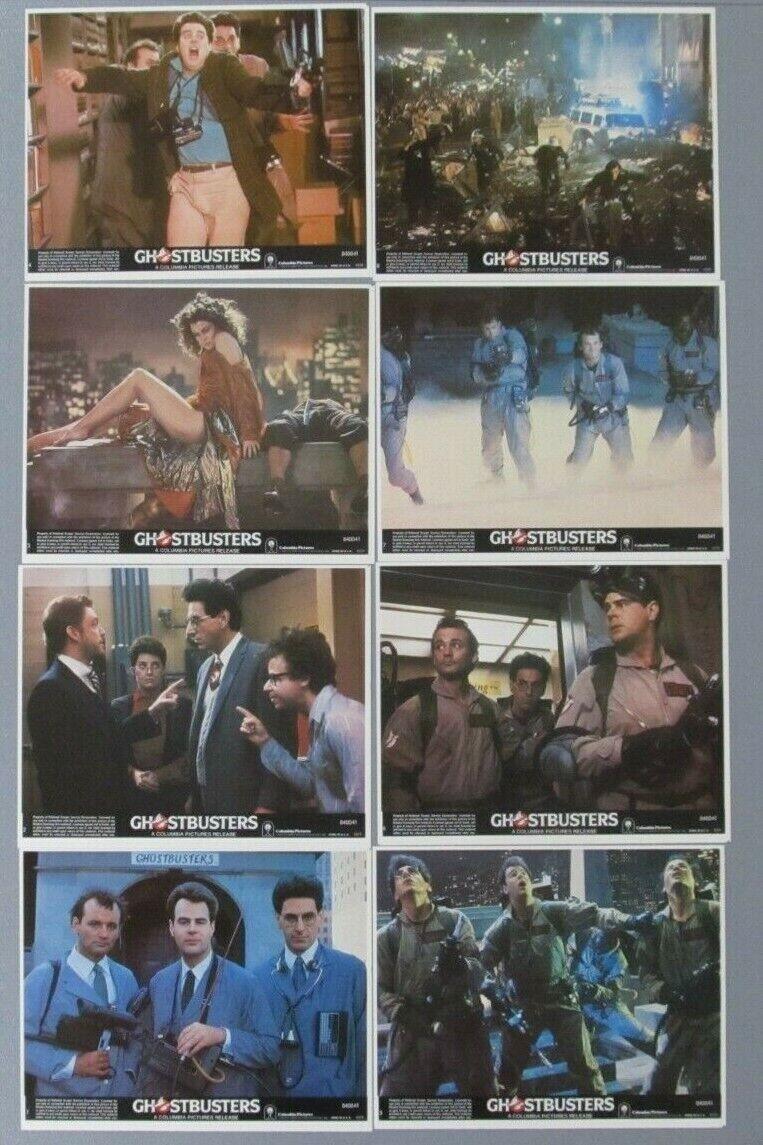 GHOSTBUSTERS ORIGINAL 8X10 LOBBY CARD SET OF 8 1984 BILL MURRAY AYKROYD WEAVER