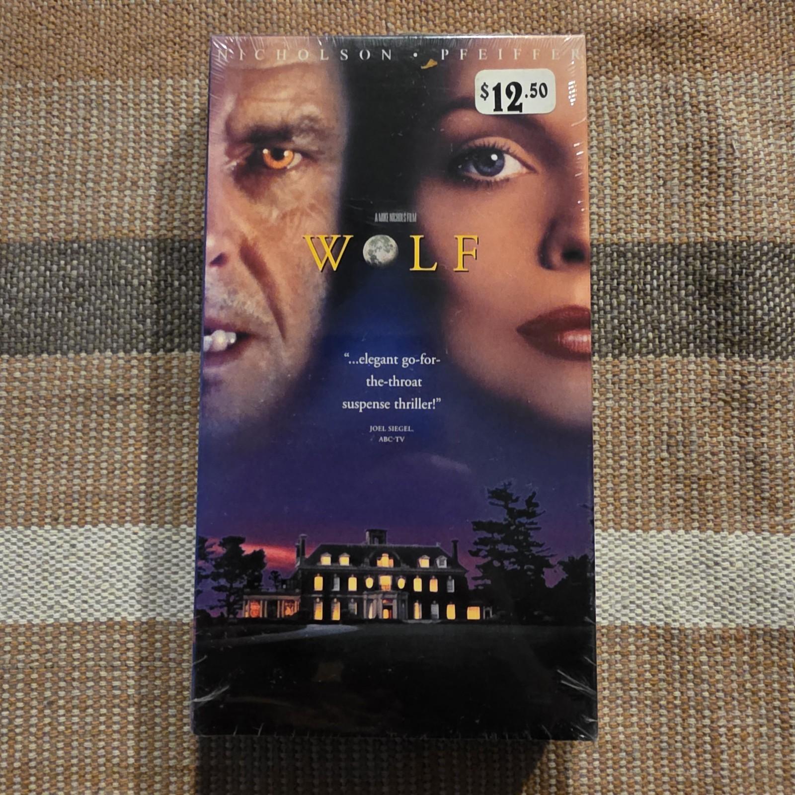 Wolf VHS 1994 Factory Sealed Horror Jack Nicholson Michelle Pfeiffer Watermarks