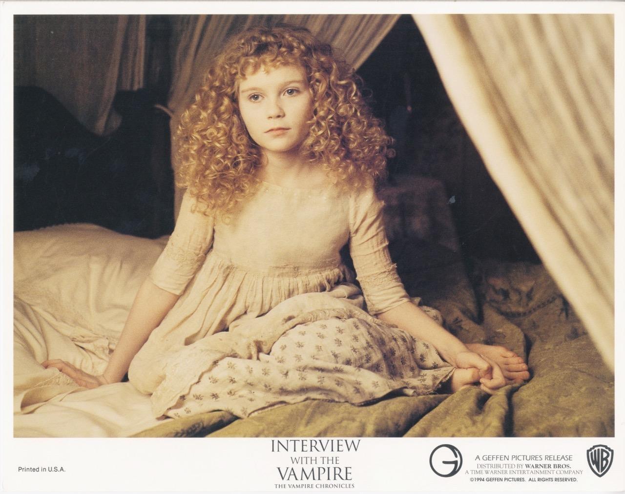 "INTERVIEW WITH THE VAMPIRE"-ORIGINAL LOBBY CARD-HORROR-KIRSTEN DUNST-C/U