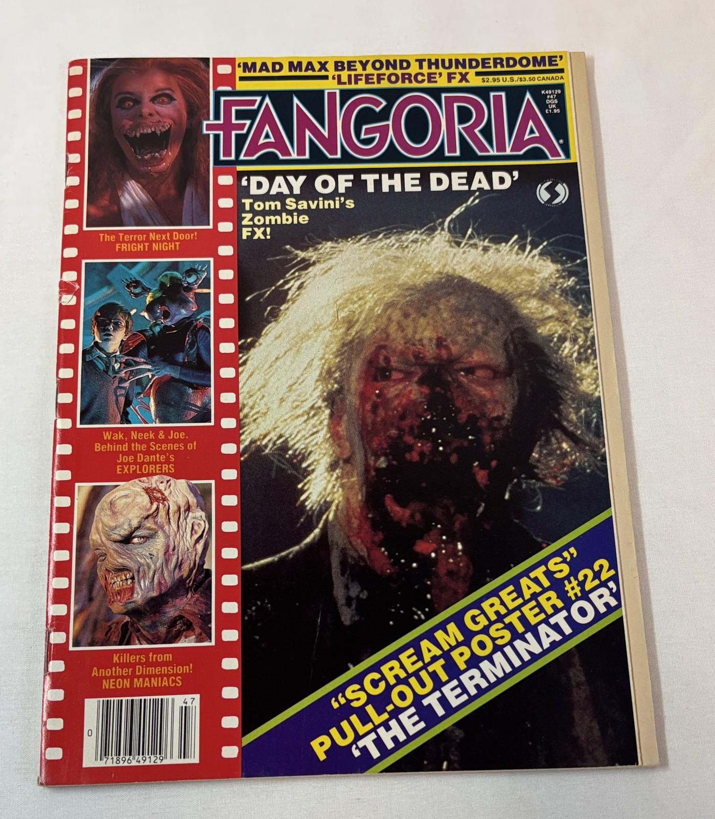 1985 FANGORIA #47~Tom Savini Day Of The Dead,Joe Dante,Fright Night,Neon Maniacs