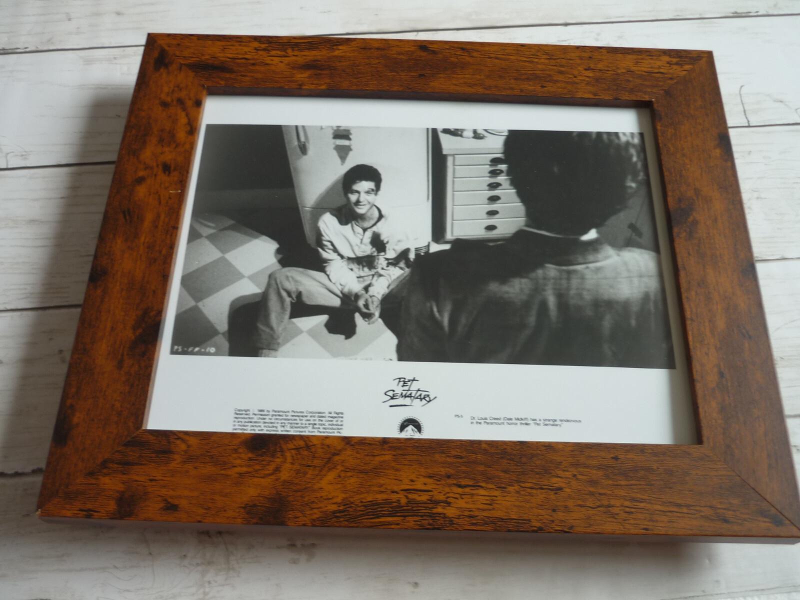 Framed Lobby card Promotional Press Photo 10x8 pet sematary 1989