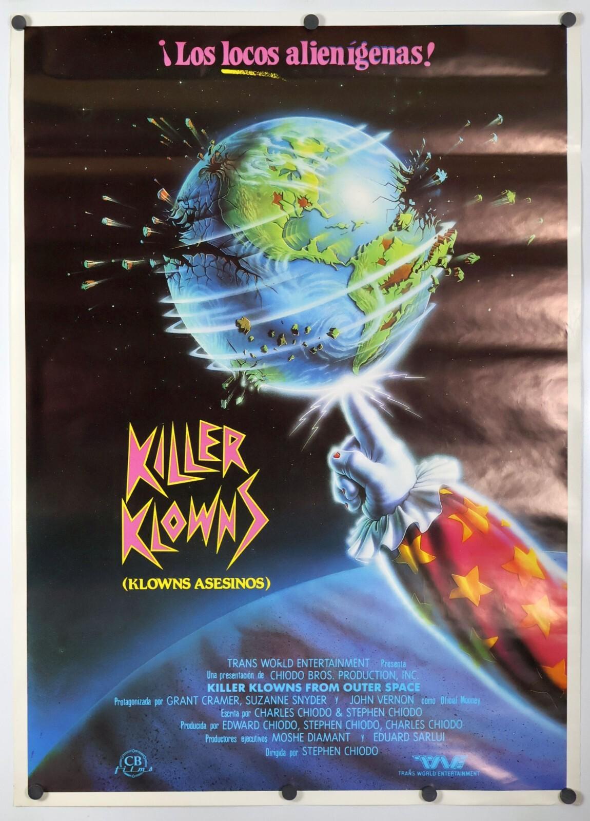 Killer Klowns From Outer Space - original movie poster - INTL EX ROLLED