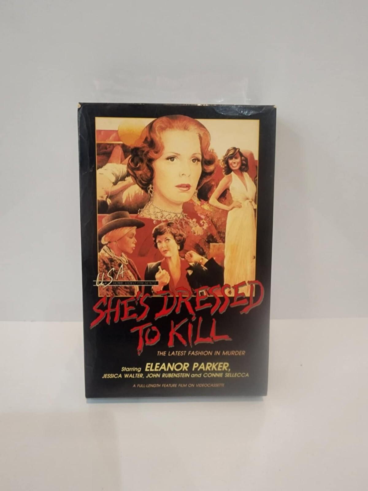 Rare horror movie She's Dressed to Kill BETAMAX BIG BOX, not VHS
