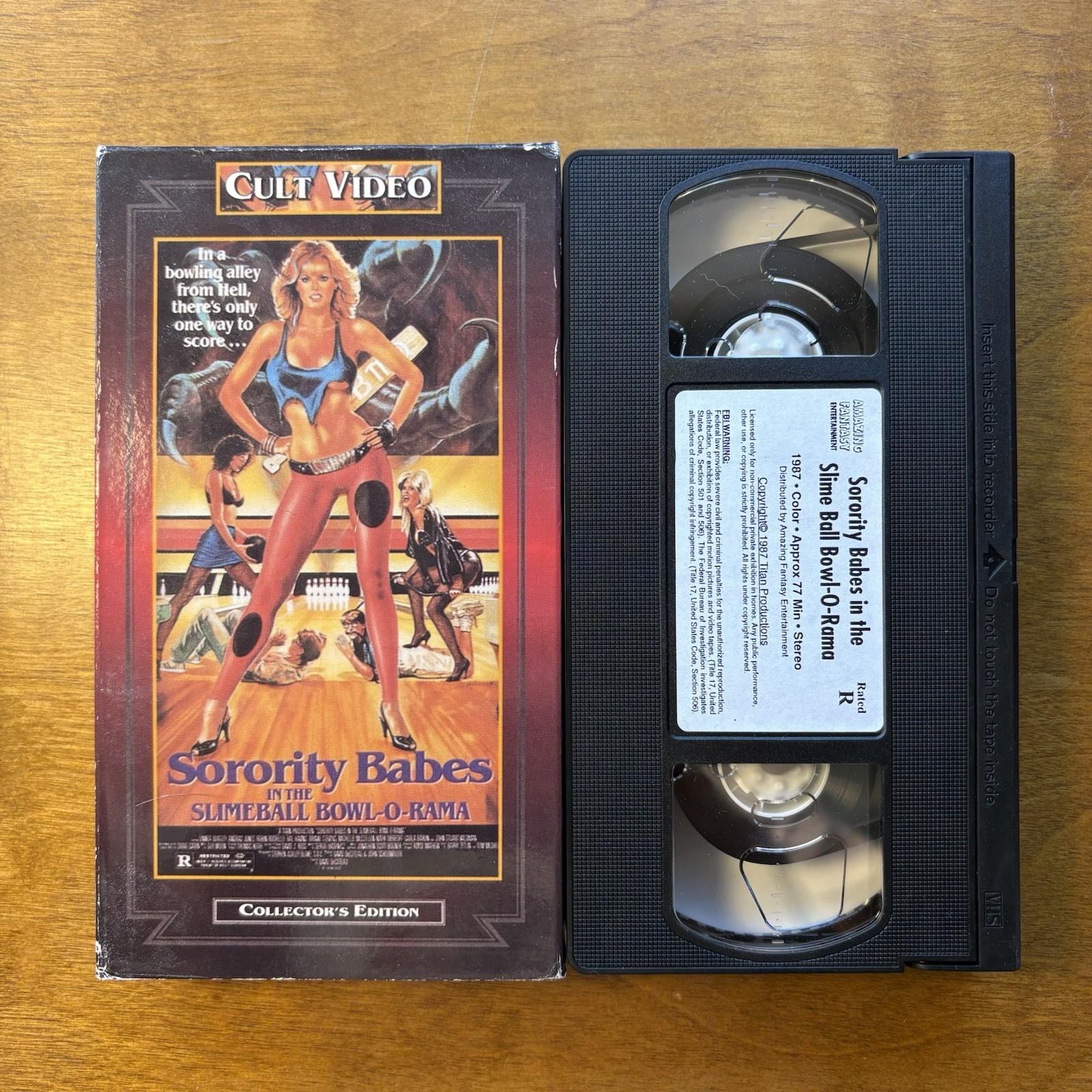 Sorority Babes In The Slimeball Bowl-o-Rama VHS Cult Video RARE HTF