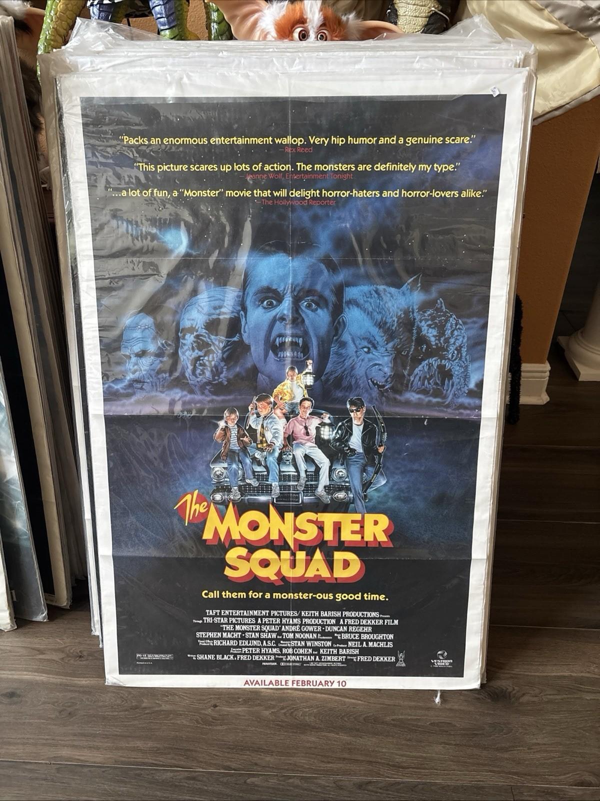 Original 1987 THE MONSTER SQUAD 27x41 Folded One Sheet Horror Movie Poster