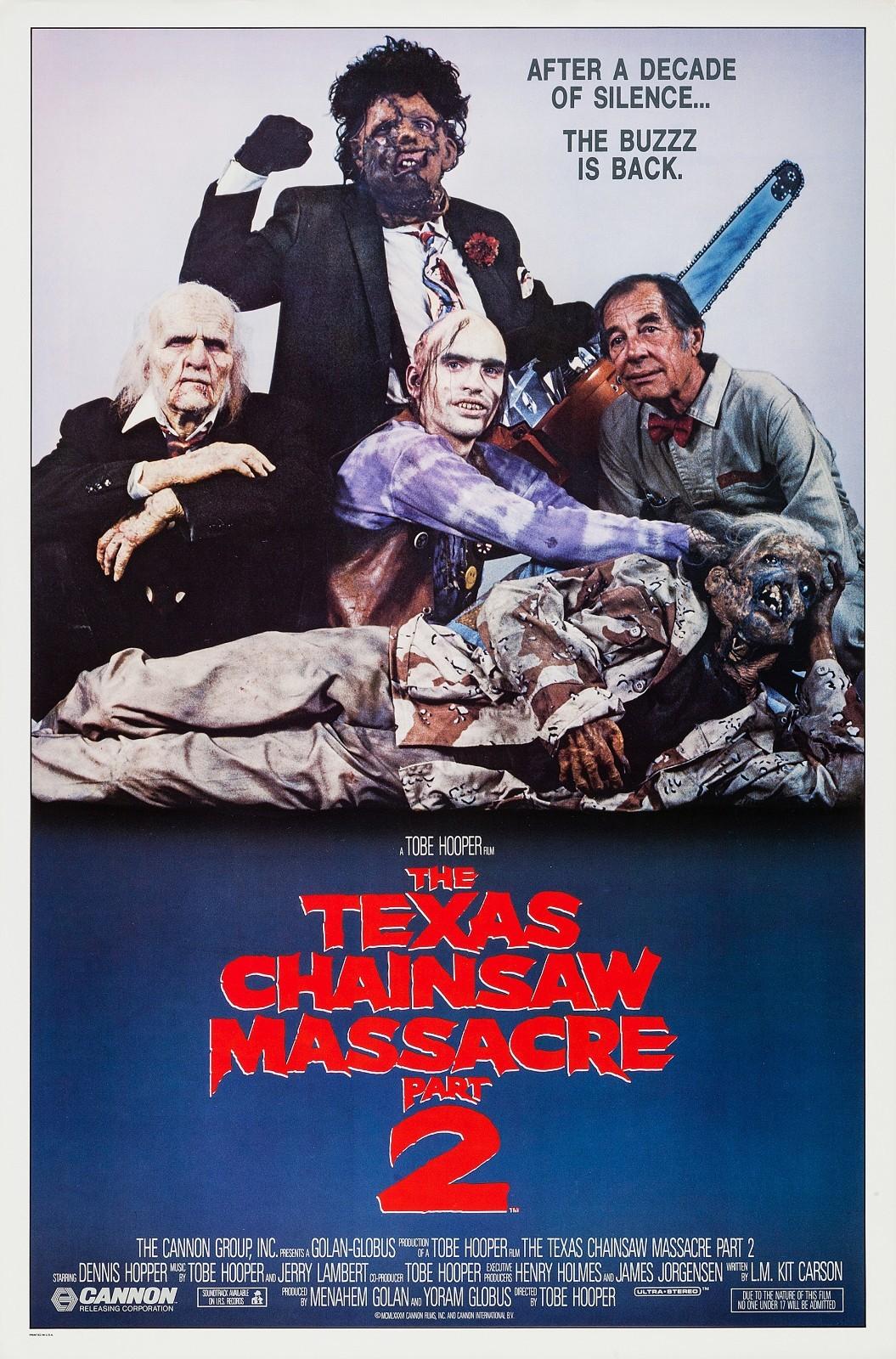 THE TEXAS CHAINSAW MASSACRE PART 2 (1986) ORIGINAL ROLLED VERSION A MOVIE POSTER
