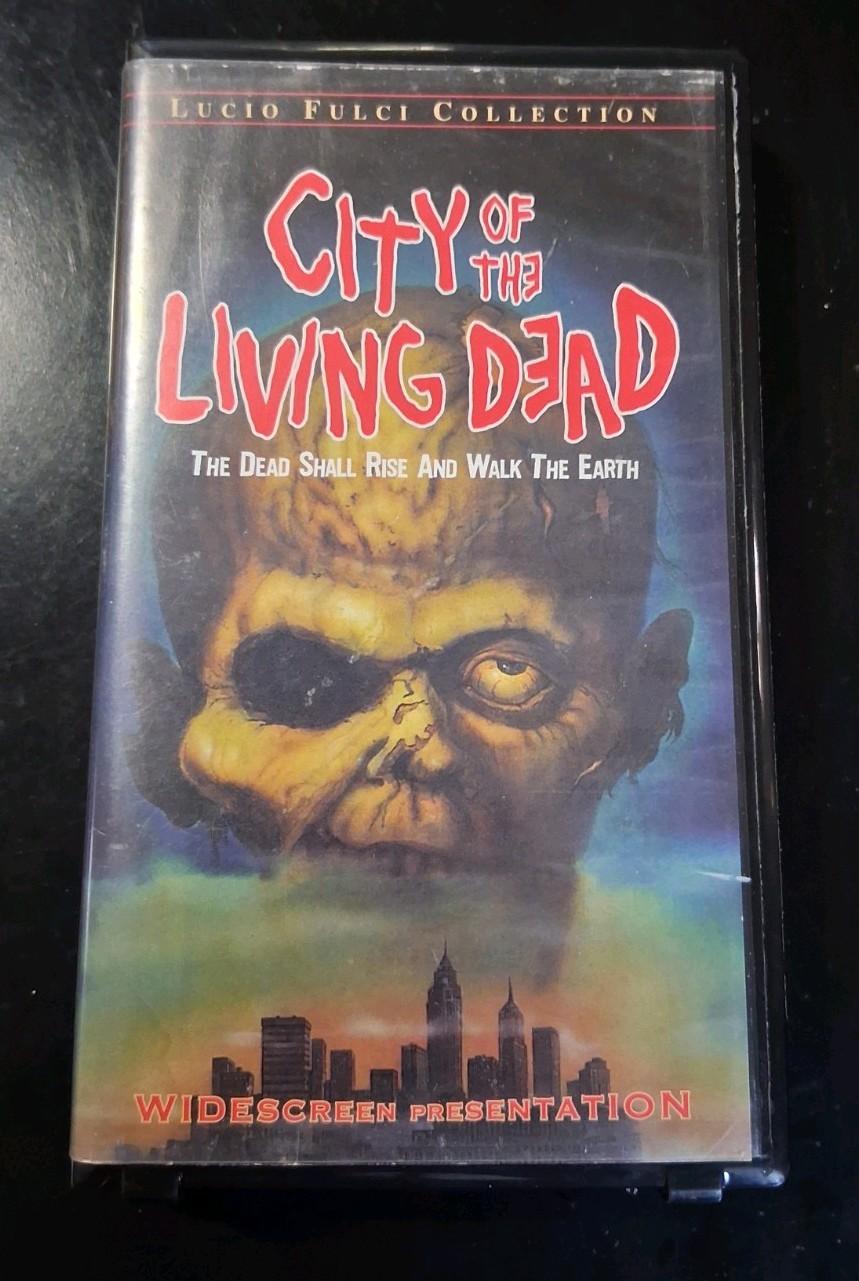 City of the Living Dead Widescreen Clamshell VHS!