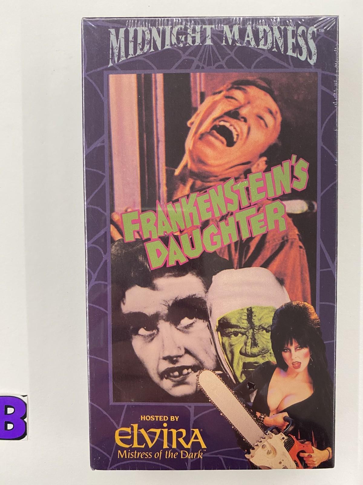 ELVIRA MISTRESS FRANKENSTEIN DAUGHTER FACTORY SEALED VHS W/ WATERMARK *RARE OOP*