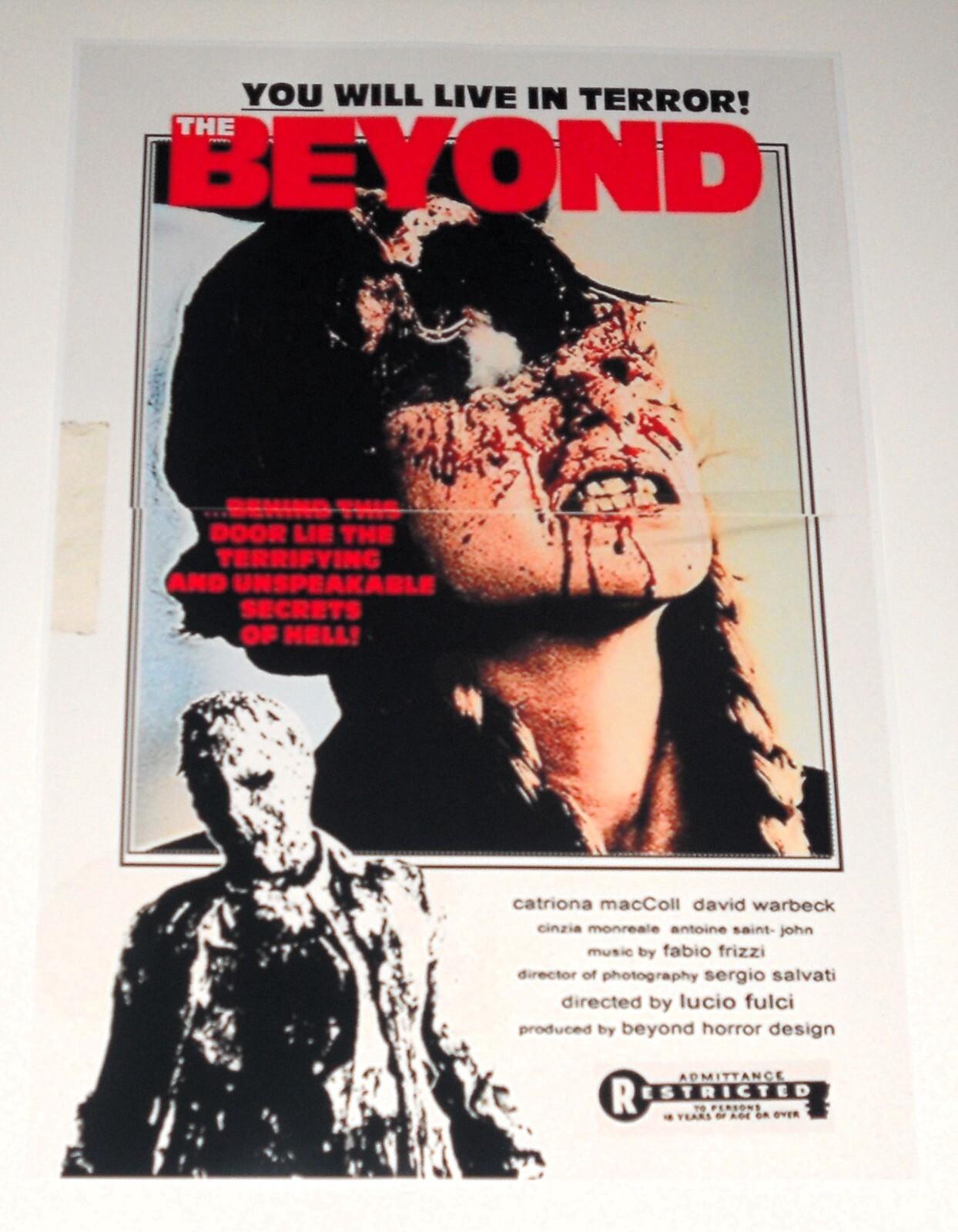 The Beyond 1981 Italian Horror Lucio Fulci Cult "Vintage Style" Poster 19"x13"