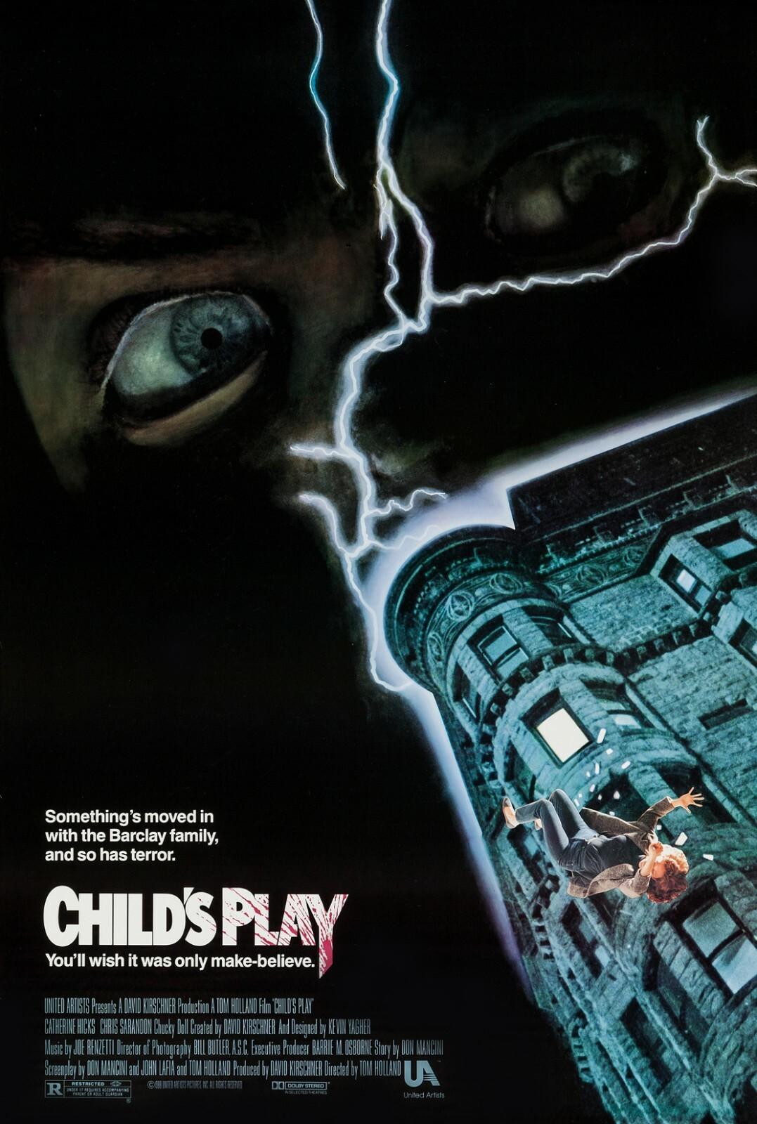CHILD'S PLAY (1988) ORIGINAL MOVIE POSTER  -  ROLLED