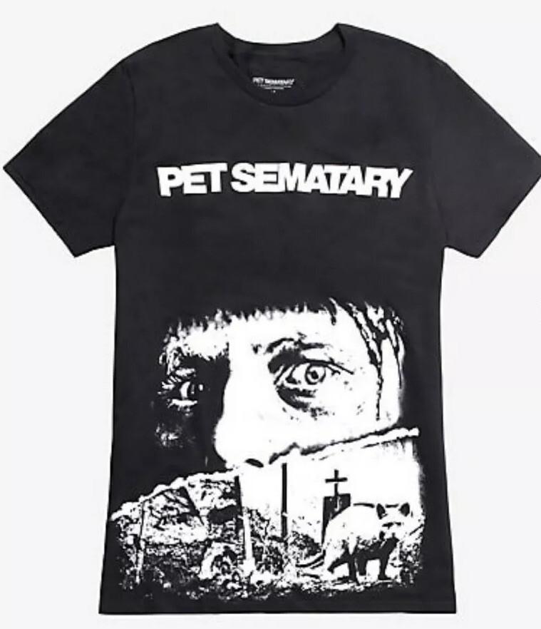 Official Pet Sematary 1989 Movie Poster Mens T-Shirt Tee Original Horror NWTs L