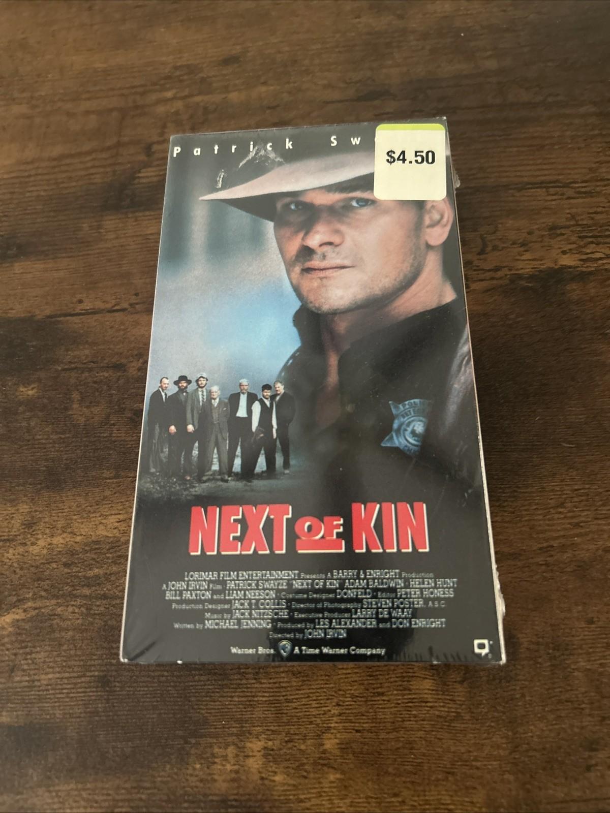 Next of Kin VHS video Patrick Swayze Liam Neeson Adam Baldwin Brand New Sealed