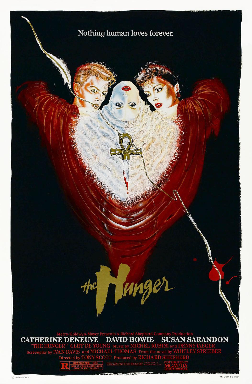 THE HUNGER (1983) ORIGINAL MOVIE POSTER  -  ROLLED