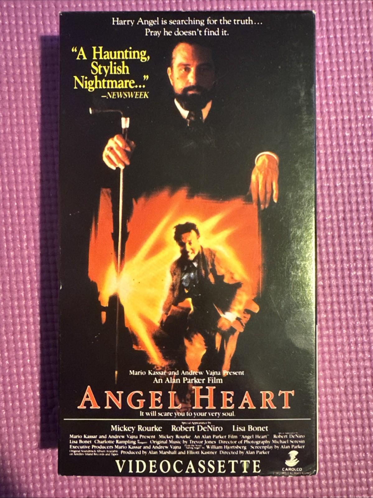Angel Heart 1987 VHS Robert De Niro Mickey Rourke Lisa Bonet Horror Rare