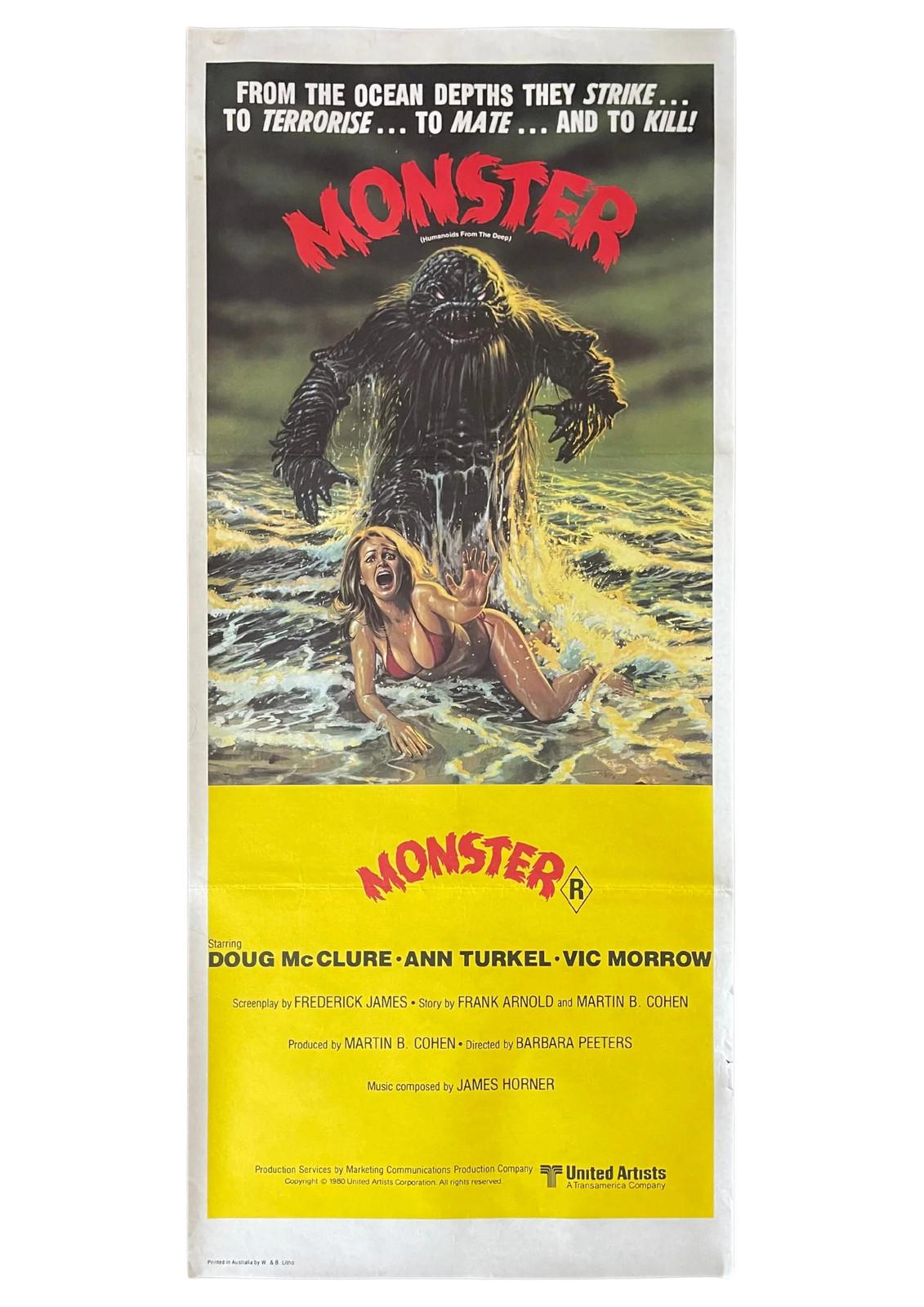 Monster- Humanoids from the Deep (1980) - Australian Daybill Movie Poster