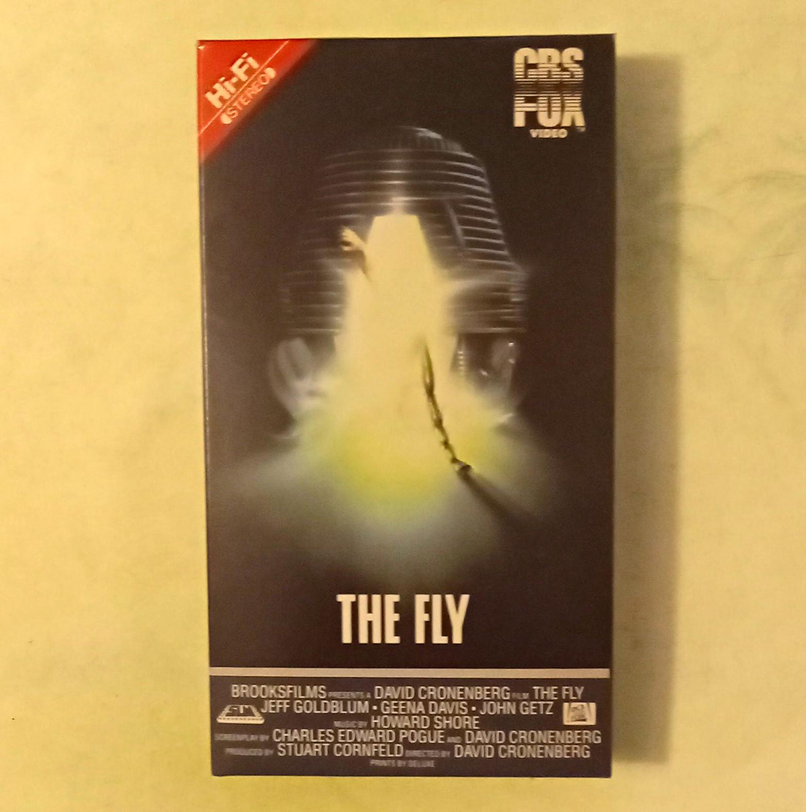 The Fly (1986, VHS) Original CBS/Fox  Hi-Fi Edition Sci-Fi Jeff Goldblum RARE