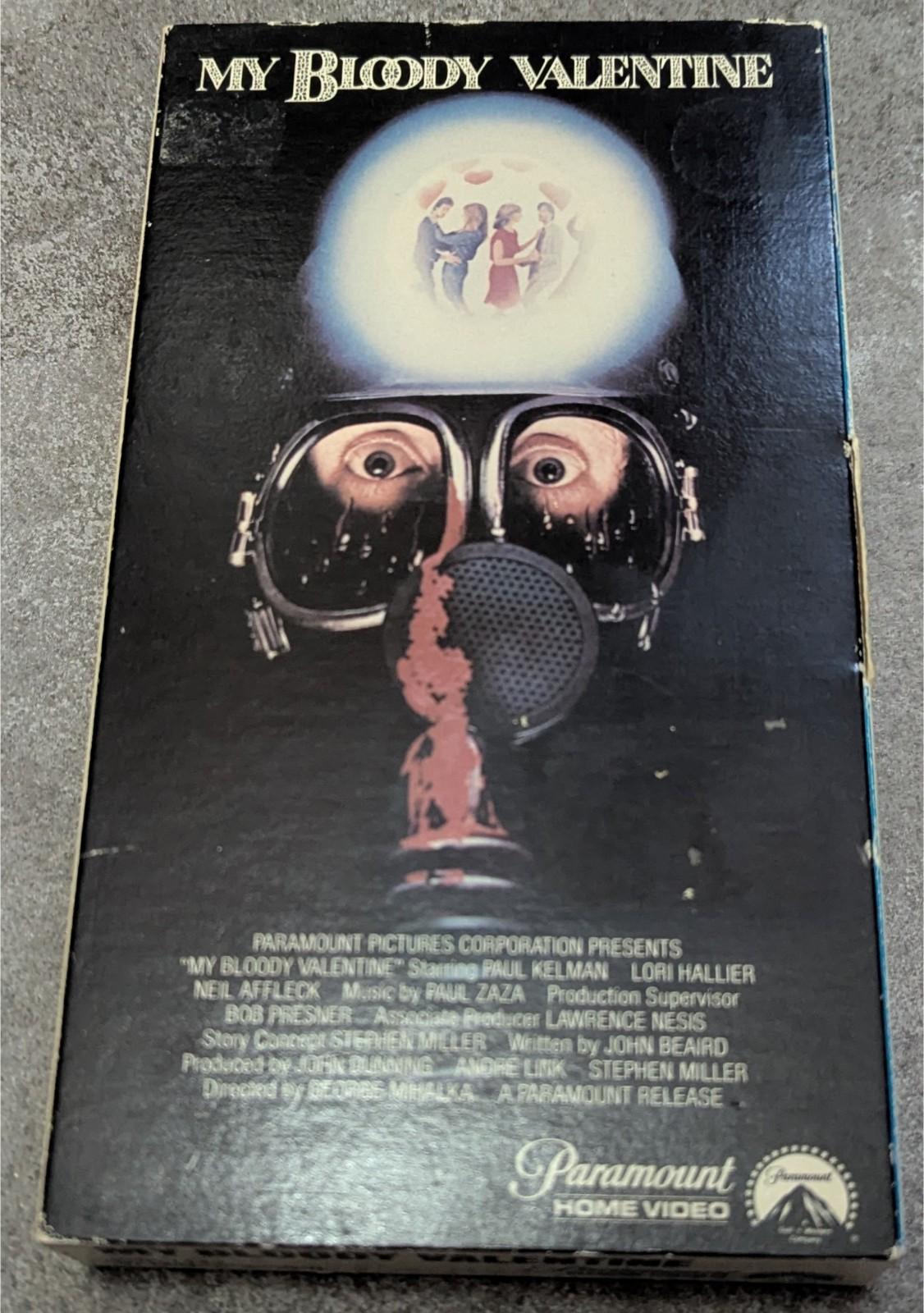 My Bloody Valentine VHS - original press first print sideloader flaps 1981 RARE