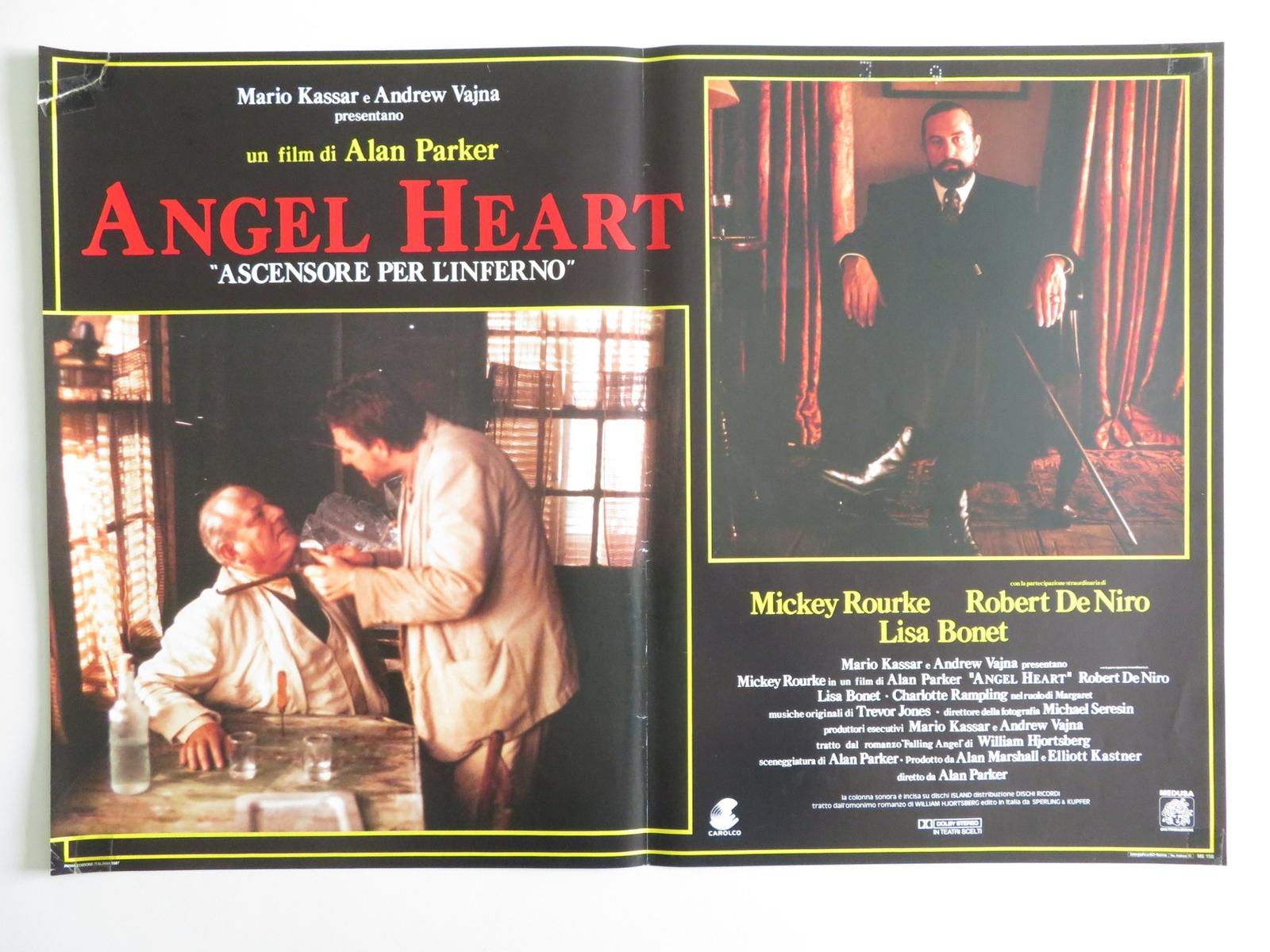 ANGEL HEART - B ITALIAN FOTOBUSTA POSTER MICKEY ROURKE ROBERT DE NIRO 1987