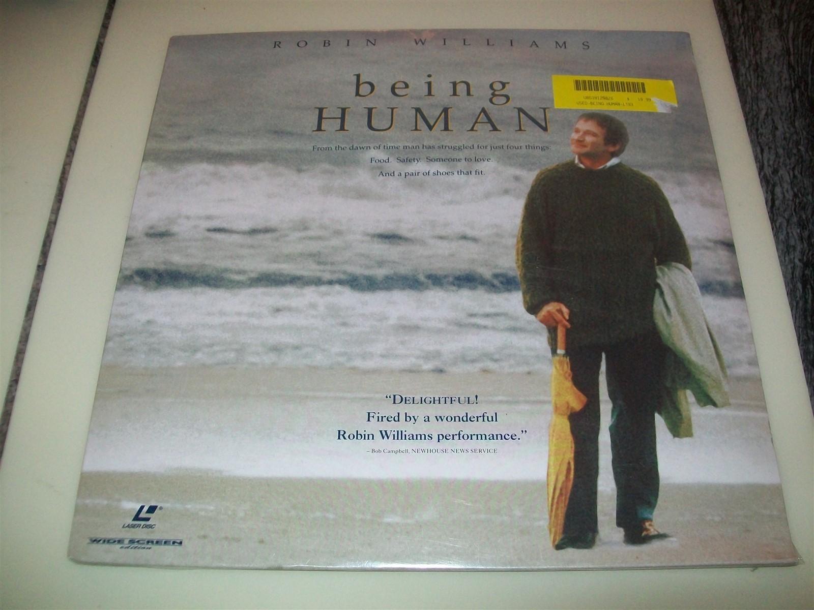 BEING HUMAN 2-Laserdisc LD BRAND NEW SEALED WIDESCREEN VERY RARE ROBIN WILLIAMS