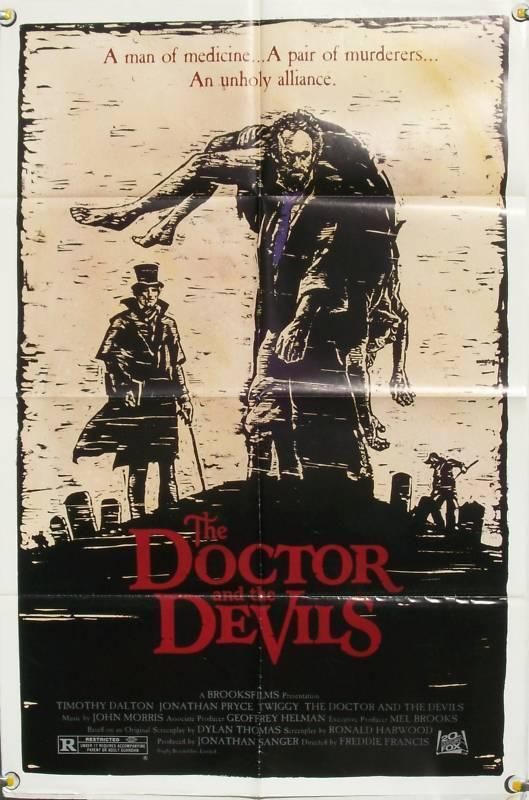 DOCTOR AND THE DEVILS ORIGINAL MINT 27X41 FOLDED MOVIE POSTER 1985 MEL BROOKS DR