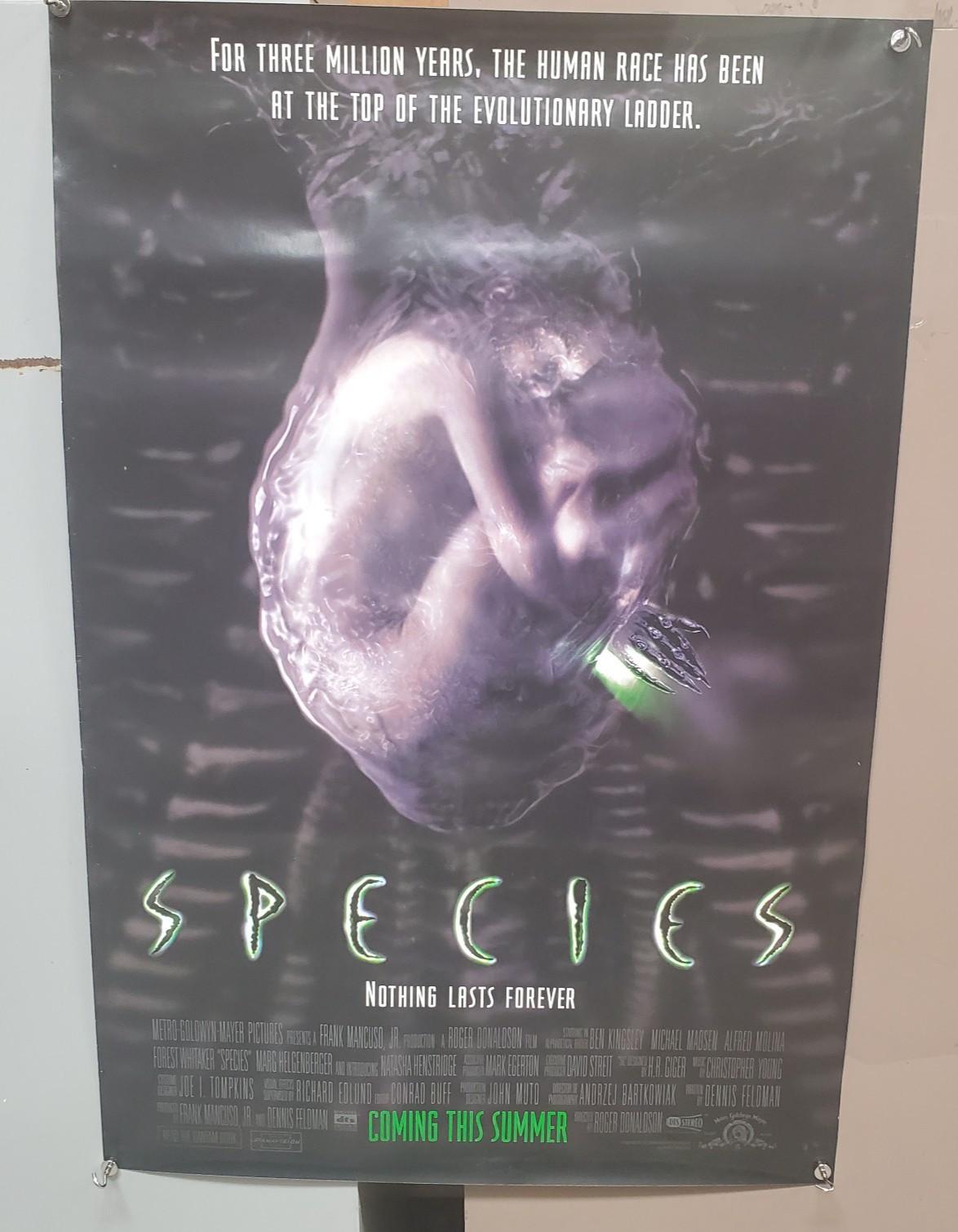 Original 1995 SPECIES One-Sheet  Movie Poster- Natashia Henstridge-Rolled(MH-87)