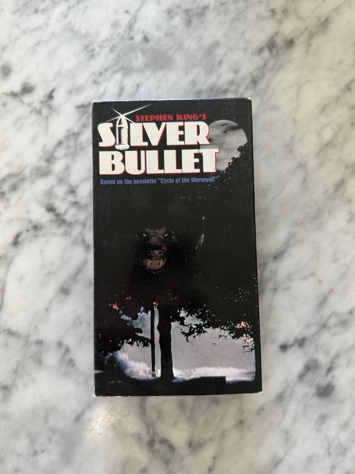 Silver Bullet VHS 1985 Horror Stephen King Original Paramount Home Video release