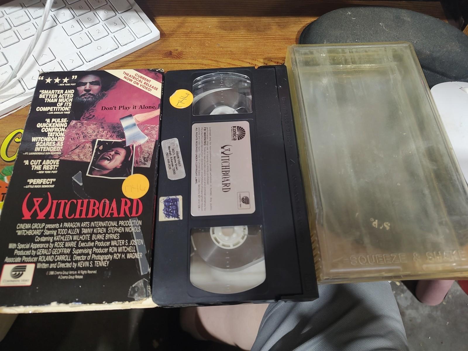 Witchboard VHS Horror Movie 1986 Cult Classic Original Dust Cover Cinema Group