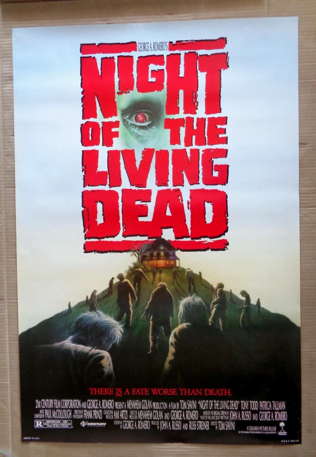 Night Of The Living Dead 1990 original 27X40 rolled poster Tom Savini Tony Todd