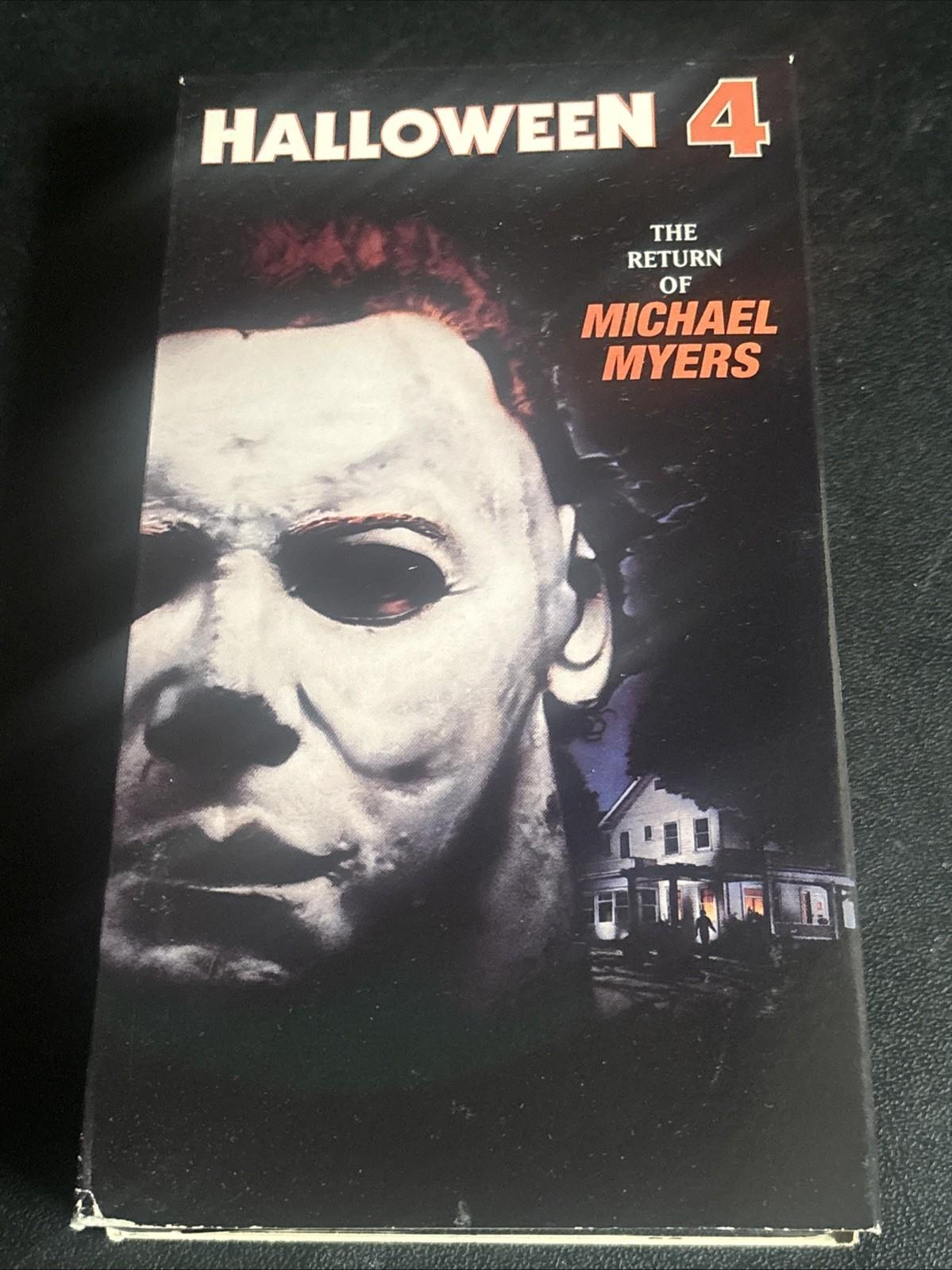 Halloween 4 Return of Michael Myers VHS 1988 Horror Movie 80's RARE