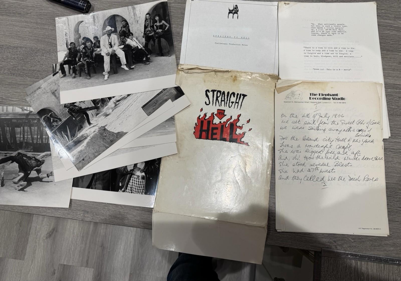 Straight To Hell (1987) Original Press Kit Joe Strummer, Courtney Love, Shane