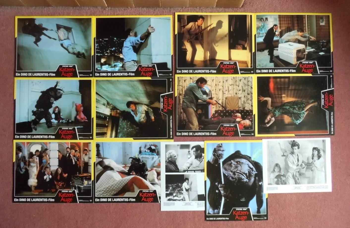 CAT’S EYE (1985) lobby cards & stills STEPHEN KING, DREW BARRYMORE            