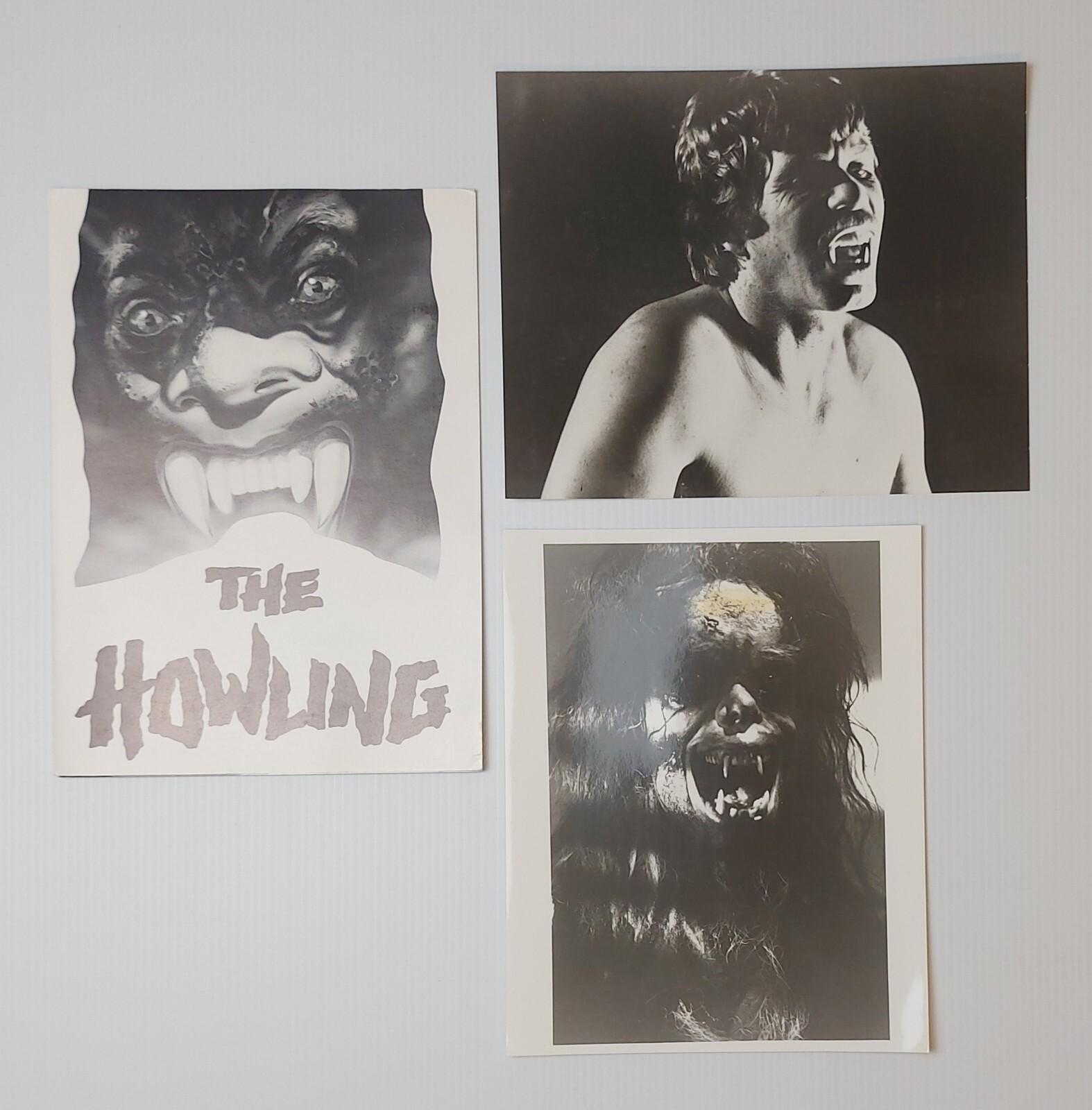THE HOWLING ORIGINAL UK PUBLICITY PRESS KIT STILLS 1981