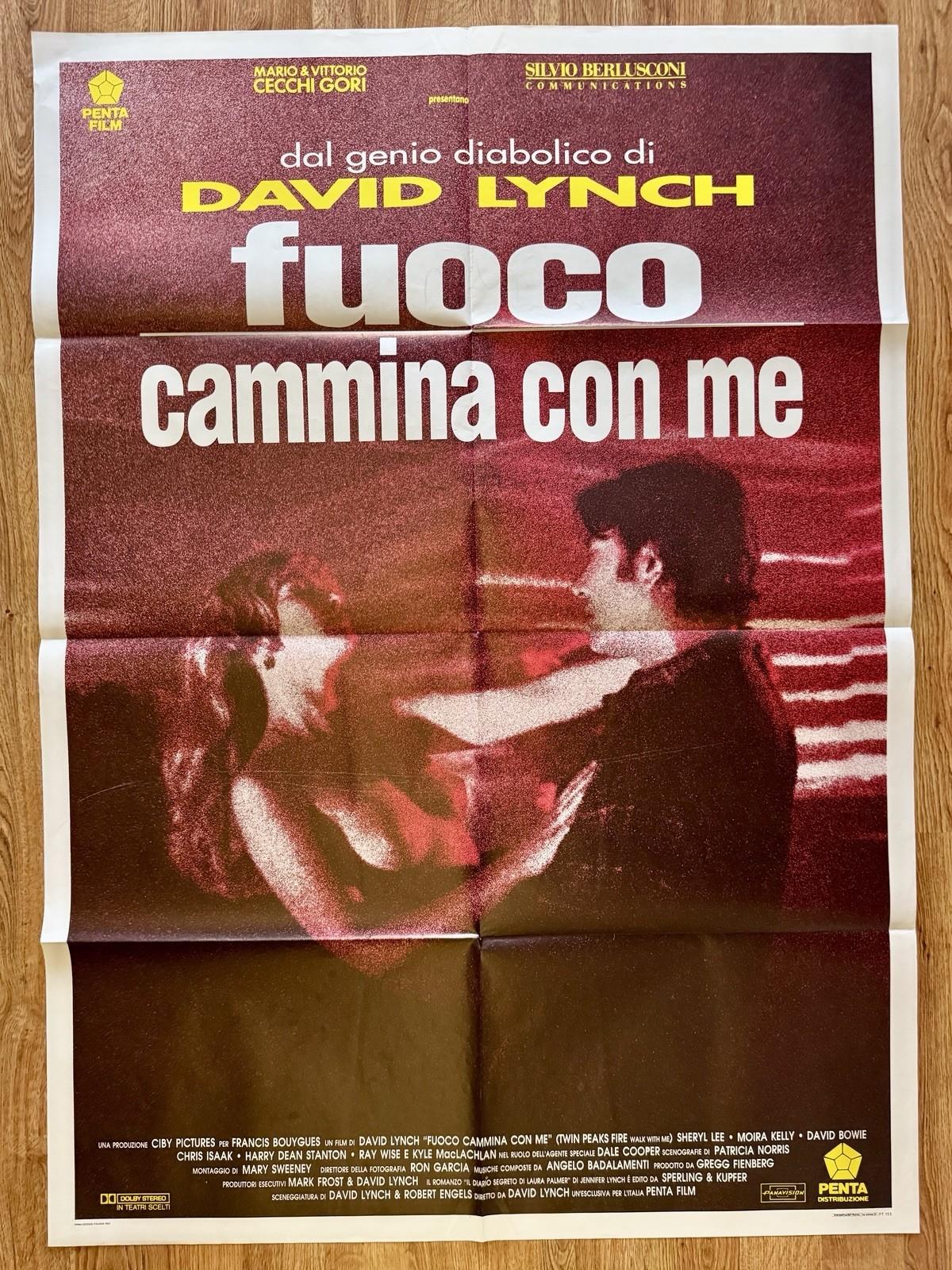 TWIN PEAKS FIRE WALK WITH ME 1992 Italian 2sh Movie Poster David Lynch 39x55”