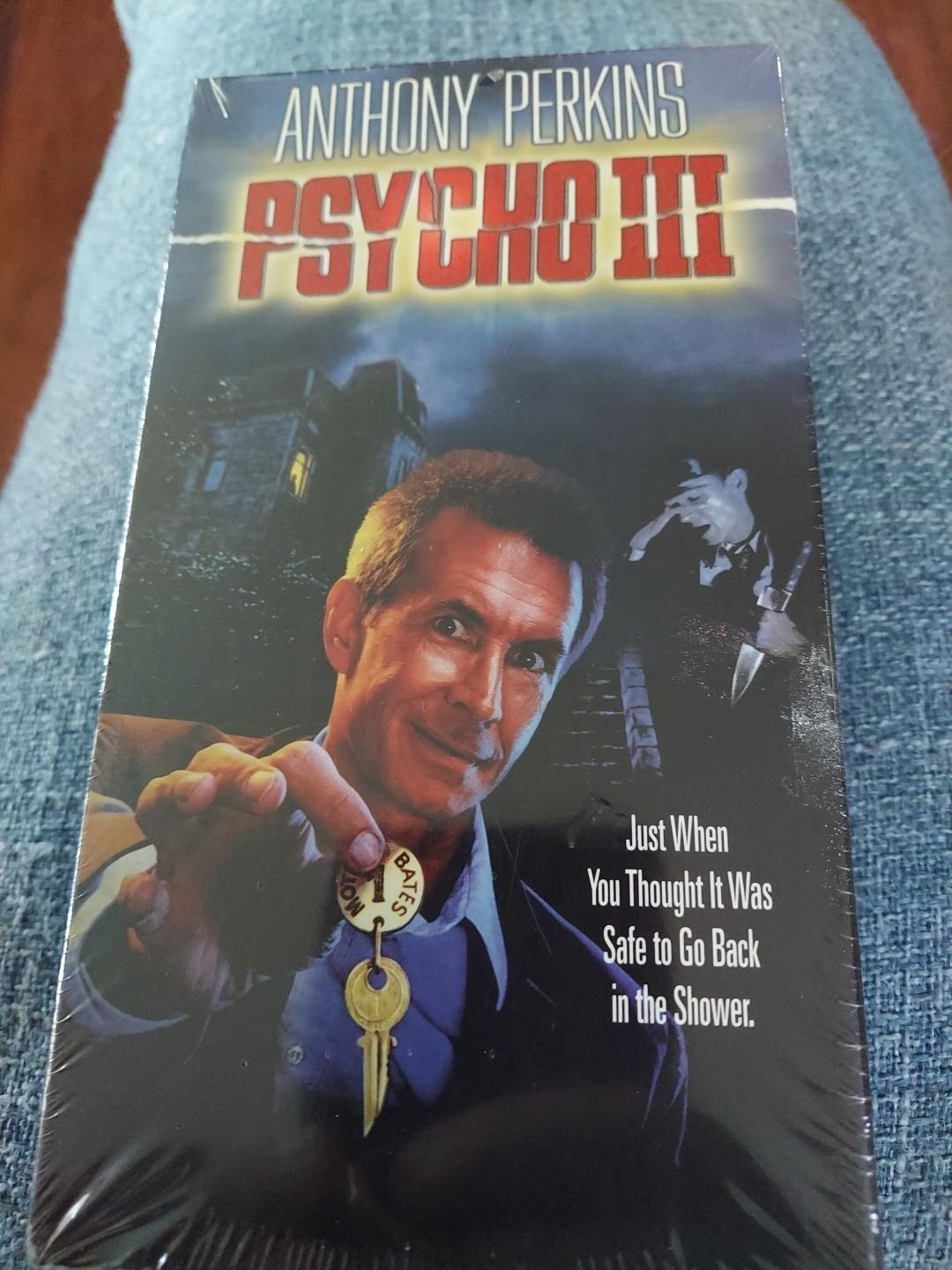 New Sealed Psycho III (VHS 1986) Anthony Perkins - Diana Scarwid Horror Classic