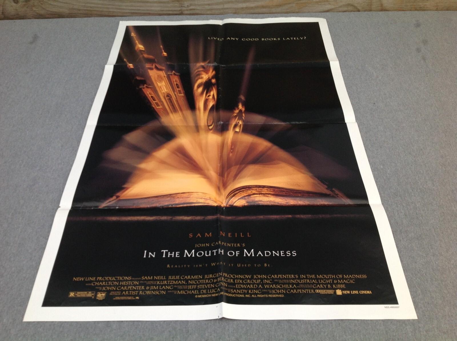 1994 In The Mouth Of Madness Original Movie House Full Sheet Poster