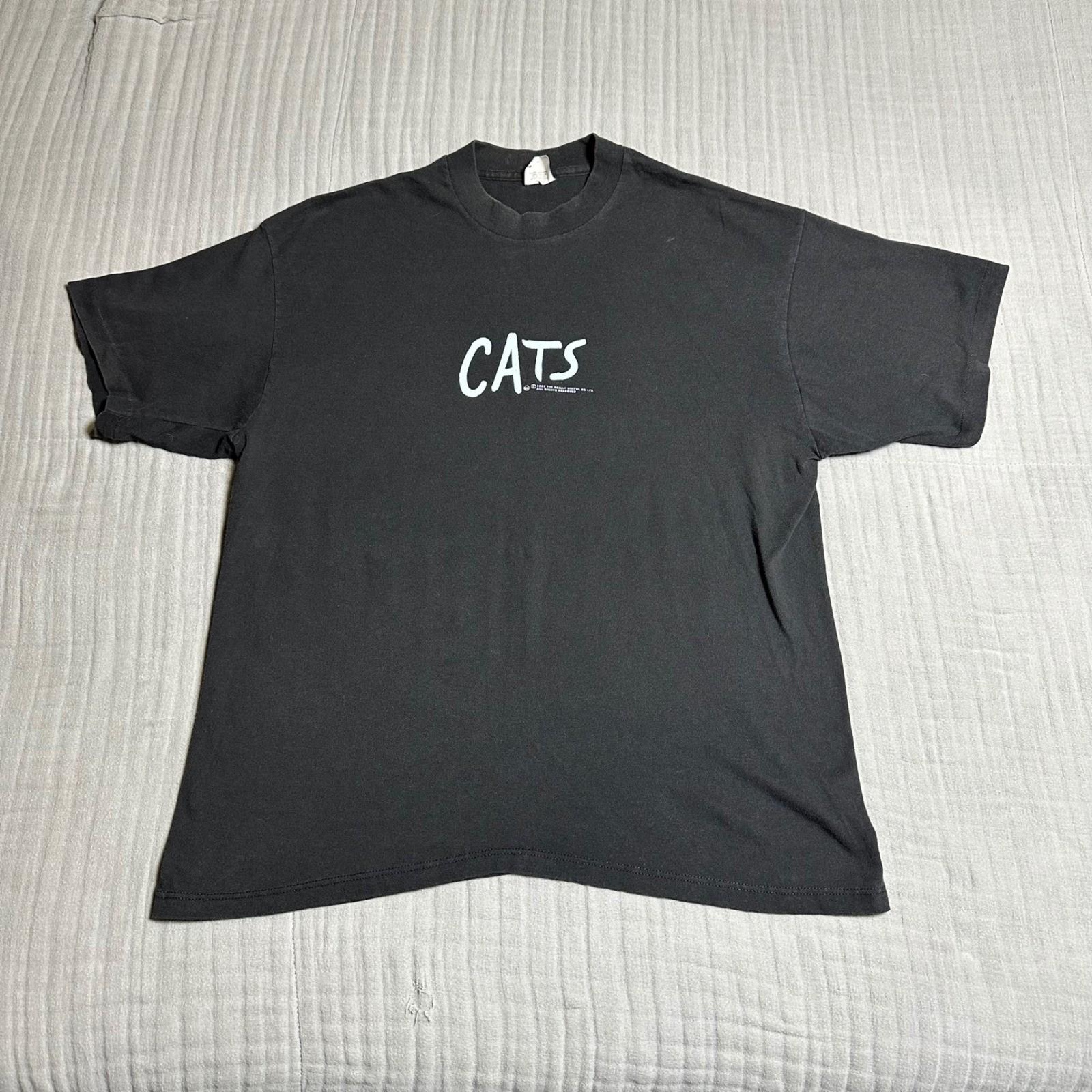 Vintage 1981 CATS the musical promo t shirt single stitch made in USA size XL