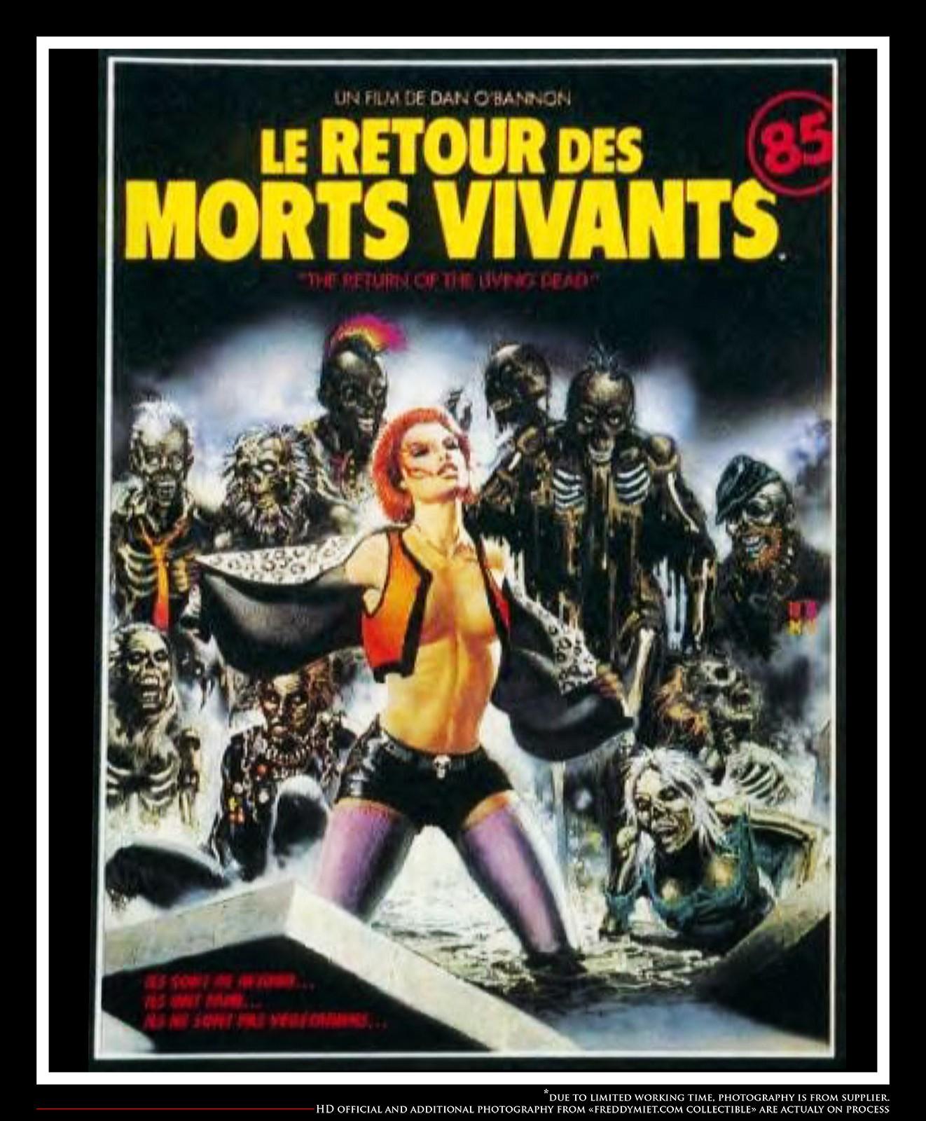 THE RETURN OF THE LIVING DEAD 1 French Grande Vintage Movie Poster Original 1985