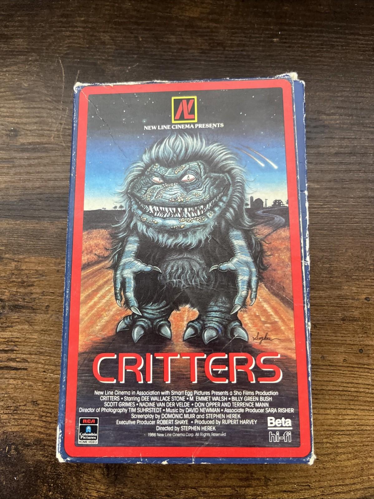 Critters Beta Betamax (Not VHS) 1986 Horror PG-13 Pre Owned Rare