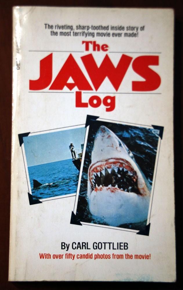 THE JAWS LOG by Carl Gottlieb 1975 Movie Tie-In ILLUSTRATED Vintage Paperback