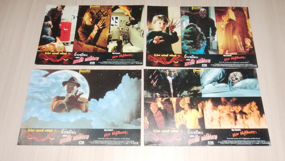 7 Wes Craven's New Nightmare on Elm Street Original Thailand Lobby Cards Freddy