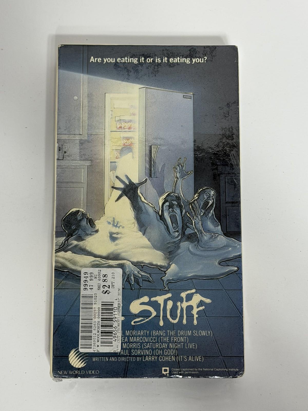 The Stuff VHS (1985) New World Video *Factory Sealed* FIRST Release! Super Rare!