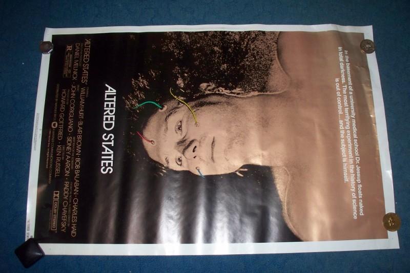 Vintage 1980 Altered States Original Movie Poster #800172 Size 41" by 27"