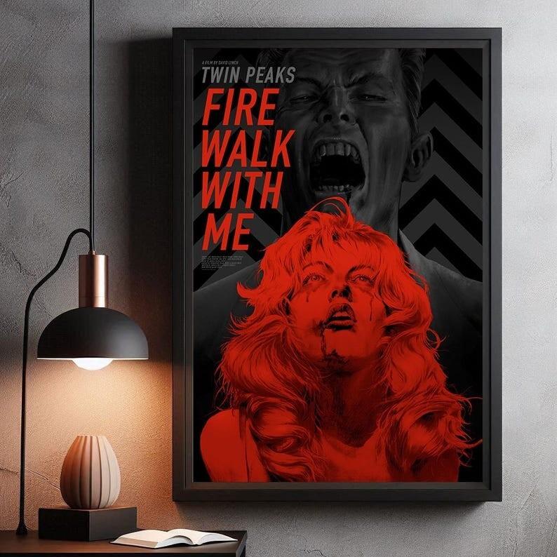 Twin Peaks Fire Walk with Me (1992) Movie Poster  High Quality - NoFrame
