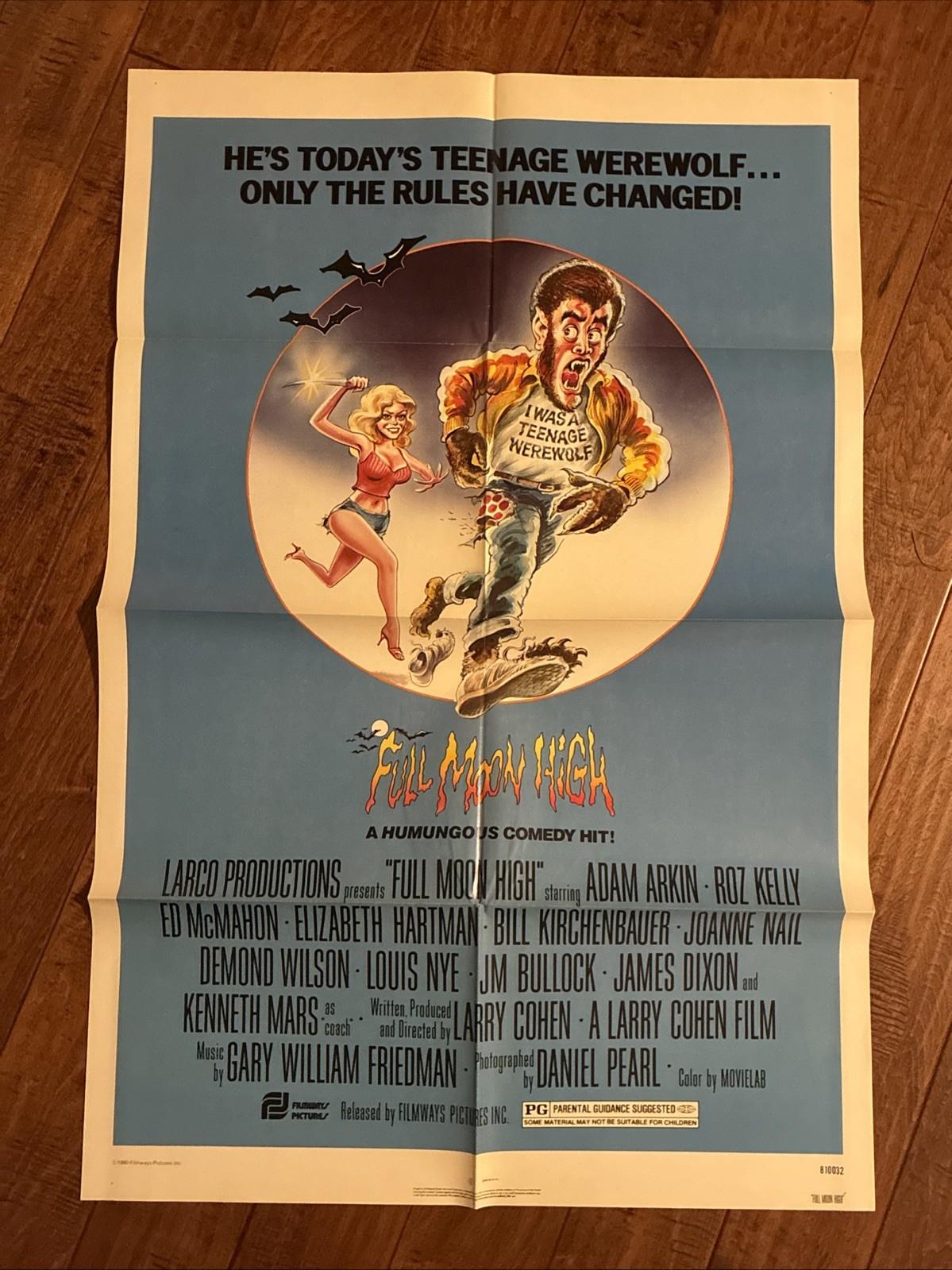 Full Moon High - 1981  Original  Movie Poster  - Arkin - Kelly  - Larry Cohen